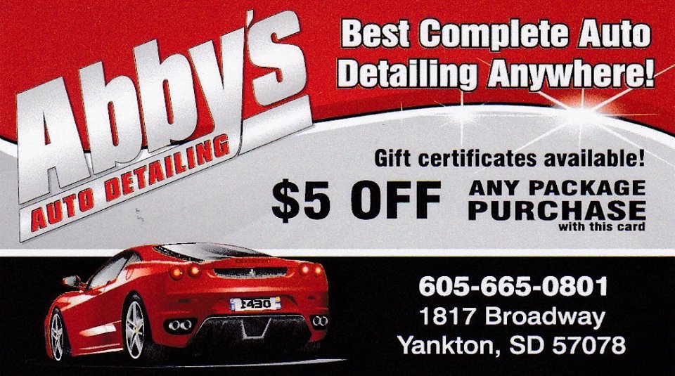 $100 toward any Abby's Auto Detailing service